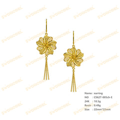 Jewelry set Filigree Earrings White Wax Casting Resin 3D Printing Service  CS62T-005ch-E