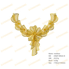Jewelry set  Filigree Set   White Wax Casting Resin 3D Printing Service  CS62T-005ch