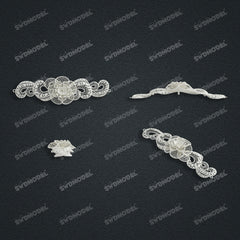 Jewelry set  Filigree Set   White Wax Casting Resin 3D Printing Service  CS62T-008ch