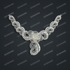 Jewelry set  Filigree Set   White Wax Casting Resin 3D Printing Service  CS62T-008ch