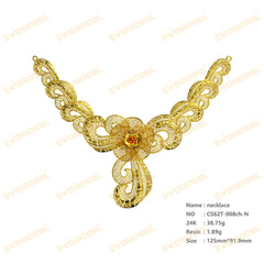 Jewelry set  Filigree Set   White Wax Casting Resin 3D Printing Service  CS62T-008ch