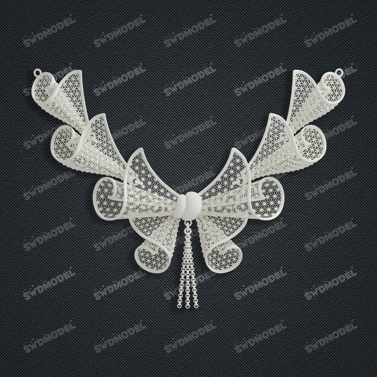Jewelry set  Filigree Set   White Wax Casting Resin 3D Printing Service  CS62T-009ch