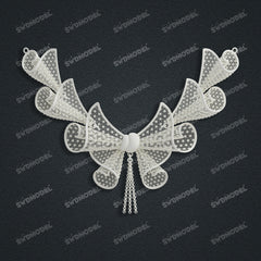 Jewelry set  Filigree Set   White Wax Casting Resin 3D Printing Service  CS62T-009ch