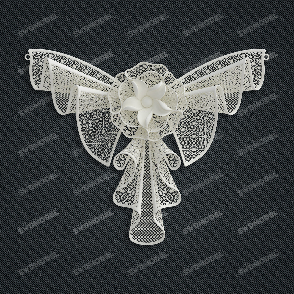 Jewelry set  Filigree Set   White Wax Casting Resin 3D Printing Service  CS62T-010ch(N1)