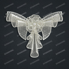 Jewelry set  Filigree Set   White Wax Casting Resin 3D Printing Service  CS62T-010ch