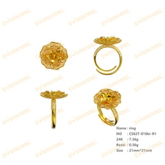 Jewelry set Filigree Ring White Wax Casting Resin 3D Printing Service  CS62T-010ch-R1