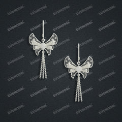 Jewelry set Filigree Earrings White Wax Casting Resin 3D Printing Service  CS62T-011ch-E