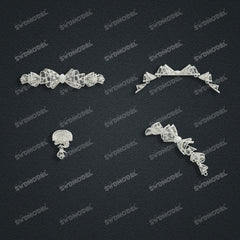 Jewelry set  Filigree Set   White Wax Casting Resin 3D Printing Service  CS62T-013ch