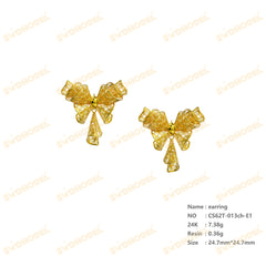 Jewelry set Filigree Earrings White Wax Casting Resin 3D Printing Service  CS62T-013ch-E1