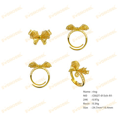 Jewelry set Filigree Ring White Wax Casting Resin 3D Printing Service  CS62T-013ch-R1