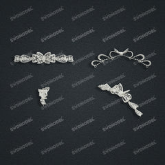 Jewelry set  Filigree Set   White Wax Casting Resin 3D Printing Service  CS62T-014ch