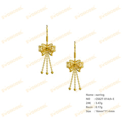 Jewelry set Filigree Earrings White Wax Casting Resin 3D Printing Service  CS62T-014ch-E