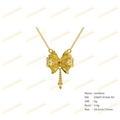 Jewelry set Filigree Necklace White Wax Casting Resin 3D Printing Service  CS61T-014ch-N1