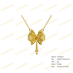 Jewelry set Filigree Necklace White Wax Casting Resin 3D Printing Service  CS62T-014ch-N1