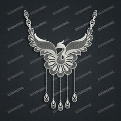 Jewelry set  Filigree Set   White Wax Casting Resin 3D Printing Service  CS62T-017ch