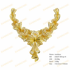 Jewelry set  Filigree Set   White Wax Casting Resin 3D Printing Service  CS63T-001ap