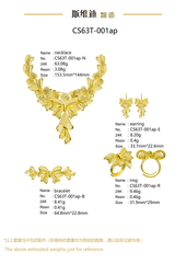 Jewelry set  Filigree Set   White Wax Casting Resin 3D Printing Service  CS63T-001ap