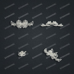 Jewelry set  Filigree Set   White Wax Casting Resin 3D Printing Service  CS63T-002ap（N1）
