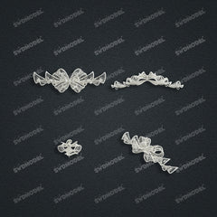Jewelry set  Filigree Set   White Wax Casting Resin 3D Printing Service  CS63T-002ap