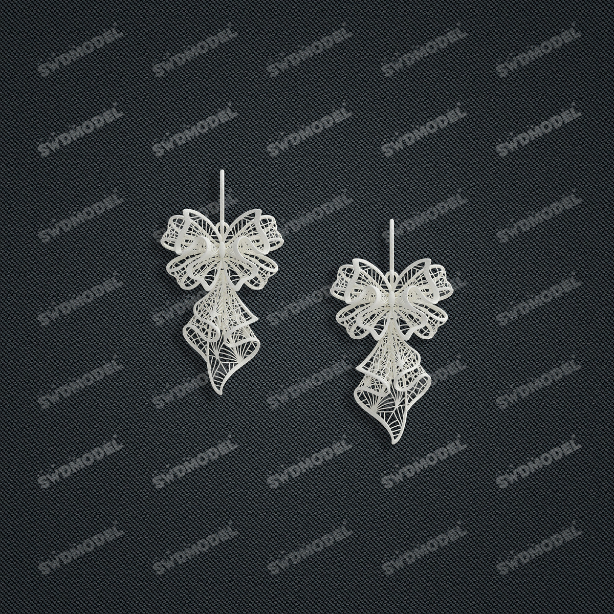 Jewelry set  Filigree Set   White Wax Casting Resin 3D Printing Service  CS63T-002ap（N1）