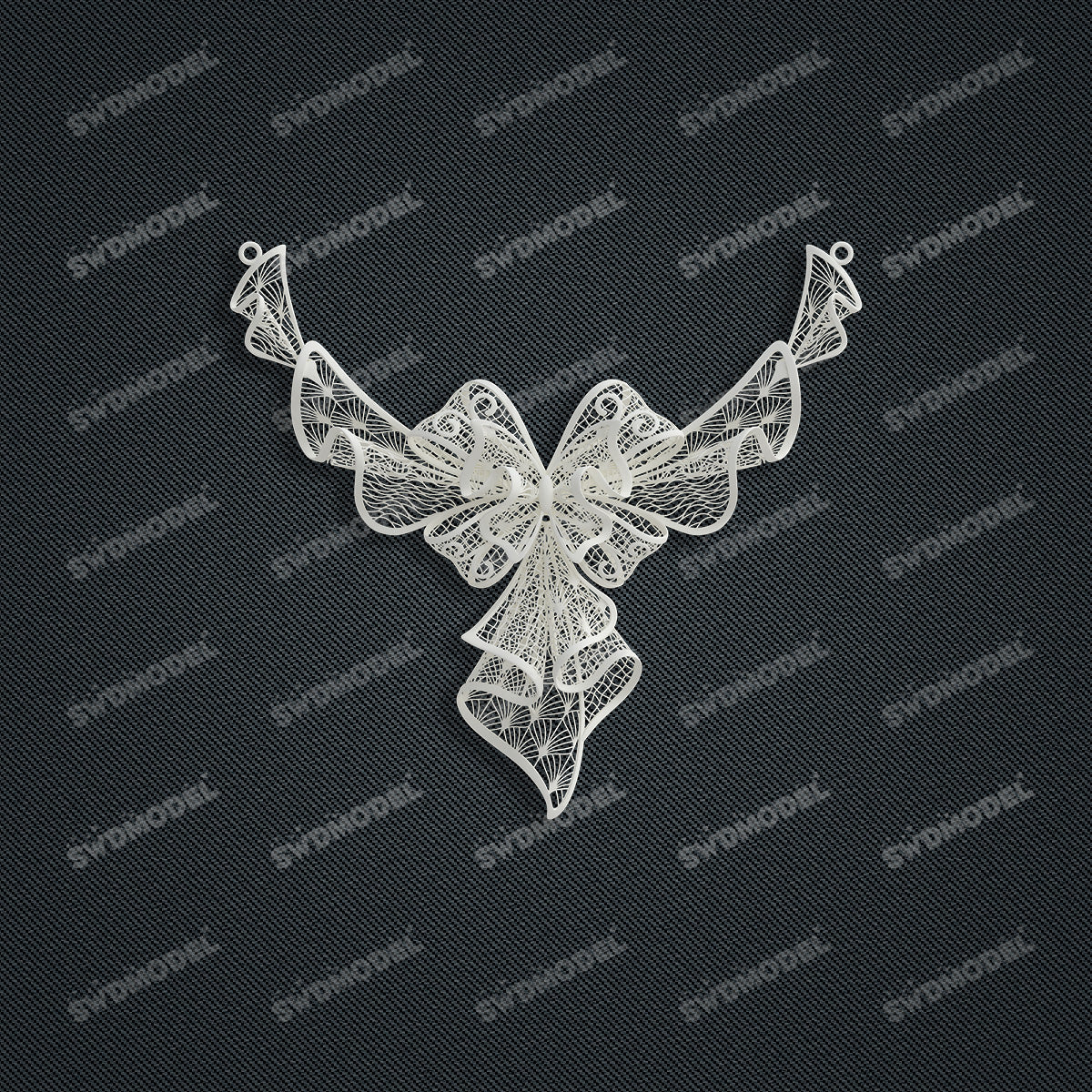 Jewelry set  Filigree Set   White Wax Casting Resin 3D Printing Service  CS63T-002ap（N1）