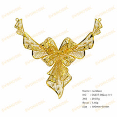 Jewelry set  Filigree Set   White Wax Casting Resin 3D Printing Service  CS63T-002ap（N1）