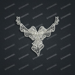 Jewelry set  Filigree Set   White Wax Casting Resin 3D Printing Service  CS63T-002ap（N1）