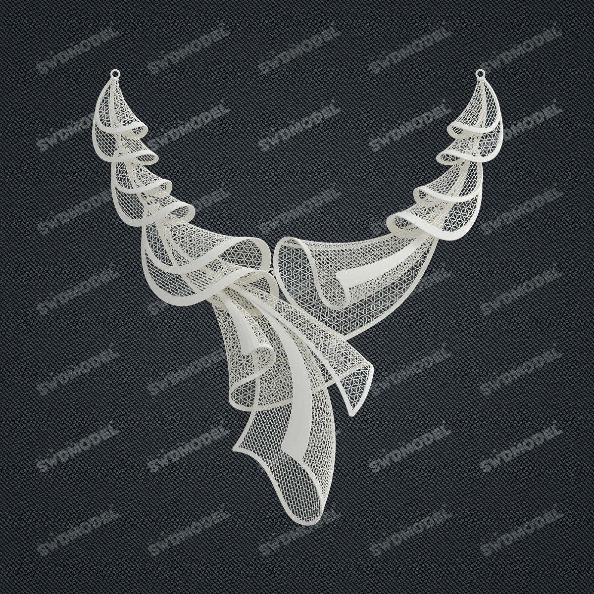 Jewelry set  Filigree Set   White Wax Casting Resin 3D Printing Service  CS63T-004ap（N1）