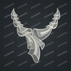 Jewelry set  Filigree Set   White Wax Casting Resin 3D Printing Service  CS63T-004ap（N1）