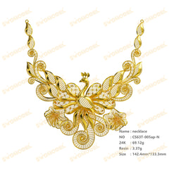 Jewelry set  Filigree Set   White Wax Casting Resin 3D Printing Service  CS63T-005ap