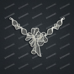 Jewelry set  Filigree Set   White Wax Casting Resin 3D Printing Service  CS63T-007ap