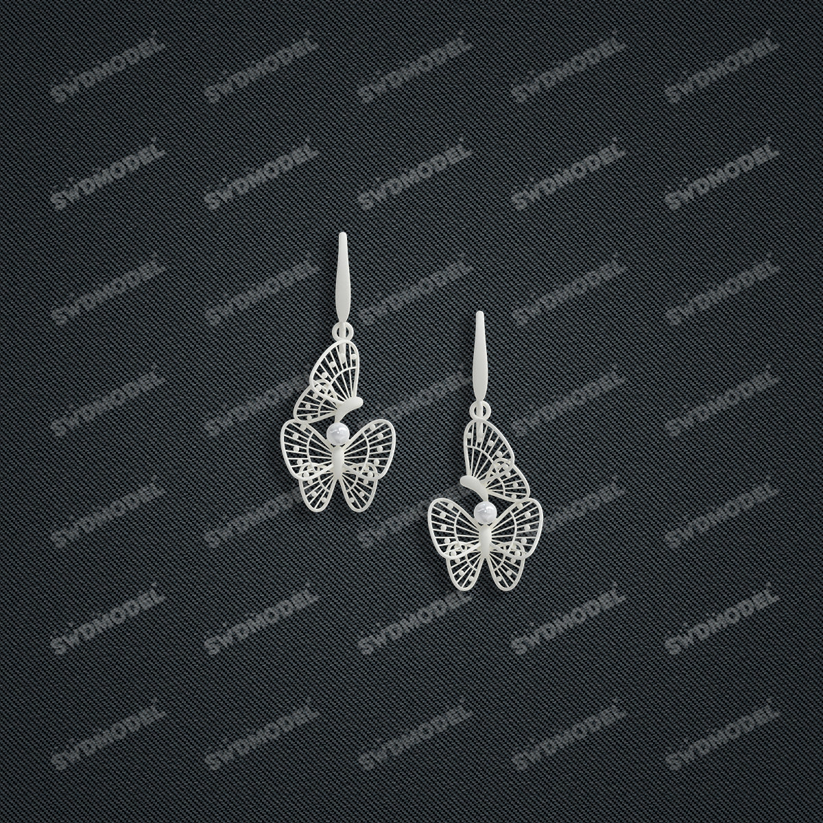 Jewelry set  Filigree Set   White Wax Casting Resin 3D Printing Service  CS63T-024ap