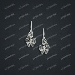 Jewelry set Filigree Earrings White Wax Casting Resin 3D Printing Service  CS63T-024ap-E