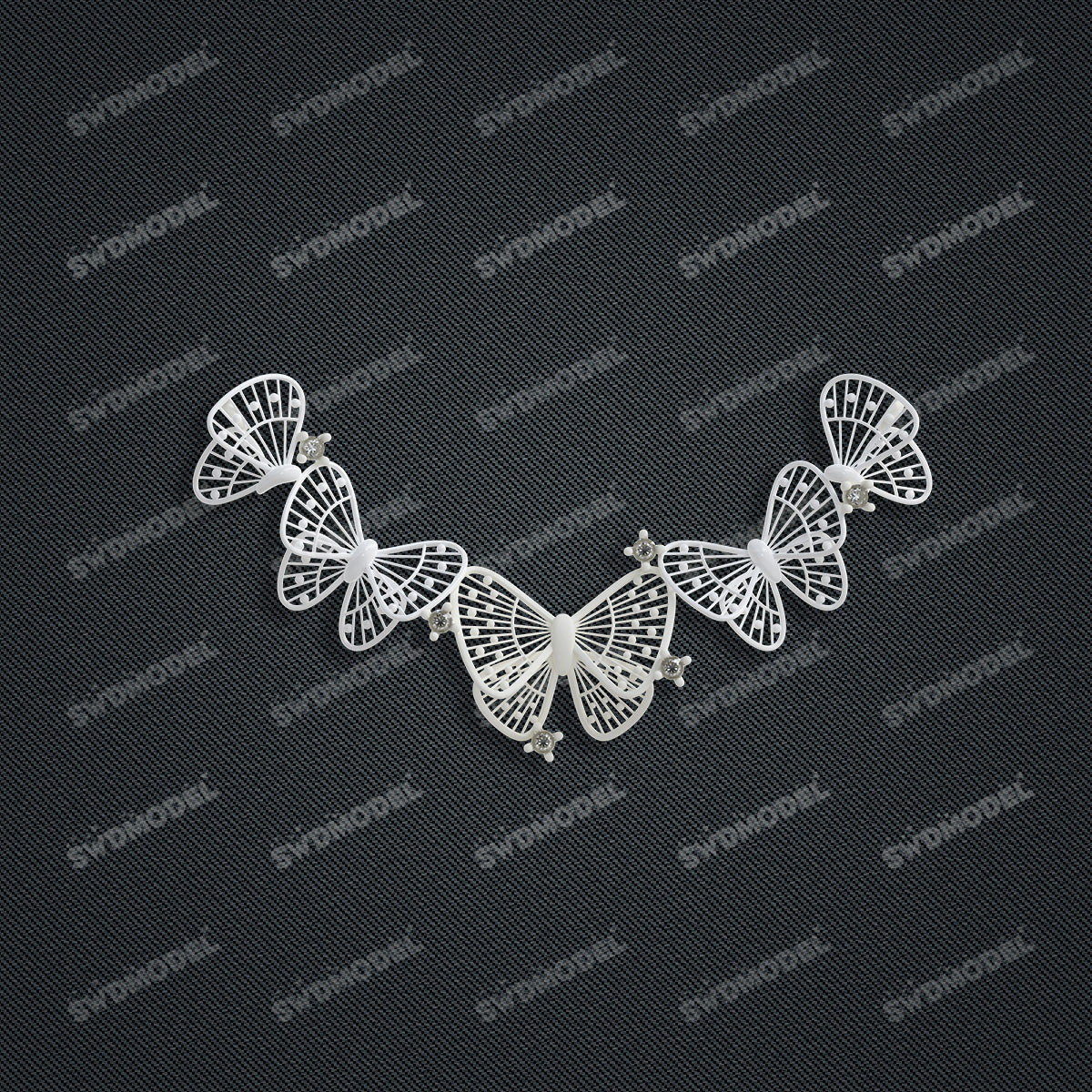 Jewelry set  Filigree Set   White Wax Casting Resin 3D Printing Service  CS63T-024ap