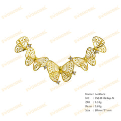 Jewelry set  Filigree Set   White Wax Casting Resin 3D Printing Service  CS63T-024ap
