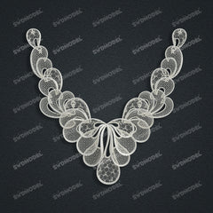 Jewelry set  Filigree Set   White Wax Casting Resin 3D Printing Service  CS63T-027ap
