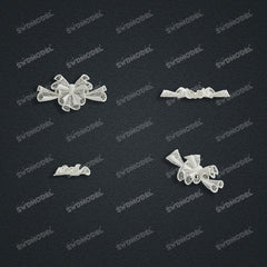 Jewelry set Filigree Bracelet White Wax Casting Resin 3D Printing Service   CS63T-028ap-B
