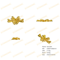 Jewelry set Filigree Bracelet White Wax Casting Resin 3D Printing Service   CS63T-028ap-B