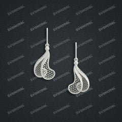 Jewelry set  Filigree Set   White Wax Casting Resin 3D Printing Service  CS63T-031ap