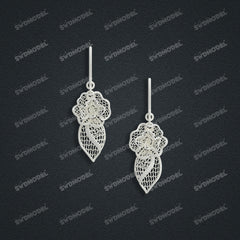 Jewelry set  Filigree Set   White Wax Casting Resin 3D Printing Service  CS63T-033ap