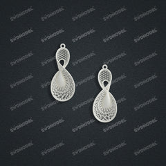 Jewelry set  Filigree Set   White Wax Casting Resin 3D Printing Service  CS63T-035ap
