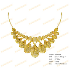 Jewelry set  Filigree Set   White Wax Casting Resin 3D Printing Service  CS63T-035ap