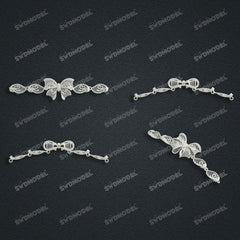 Jewelry set Filigree Bracelet White Wax Casting Resin 3D Printing Service   CS63T-036ap-B