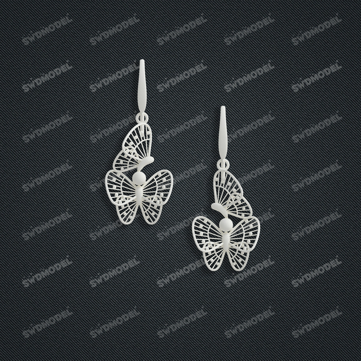 Jewelry set  Filigree Set   White Wax Casting Resin 3D Printing Service  CS63T-040ap