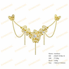 Jewelry set  Filigree Set   White Wax Casting Resin 3D Printing Service  CS63T-040ap