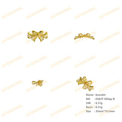 Jewelry set Filigree Bracelet White Wax Casting Resin 3D Printing Service   CS63T-056ap-B