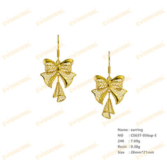 Jewelry set Filigree Earrings White Wax Casting Resin 3D Printing Service  CS63T-056ap-E