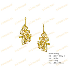 Jewelry set Filigree Earrings White Wax Casting Resin 3D Printing Service  CS63T-084ap-E