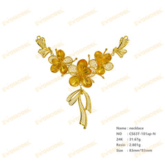 Jewelry set  Filigree Set   White Wax Casting Resin 3D Printing Service  CS63T-101ap