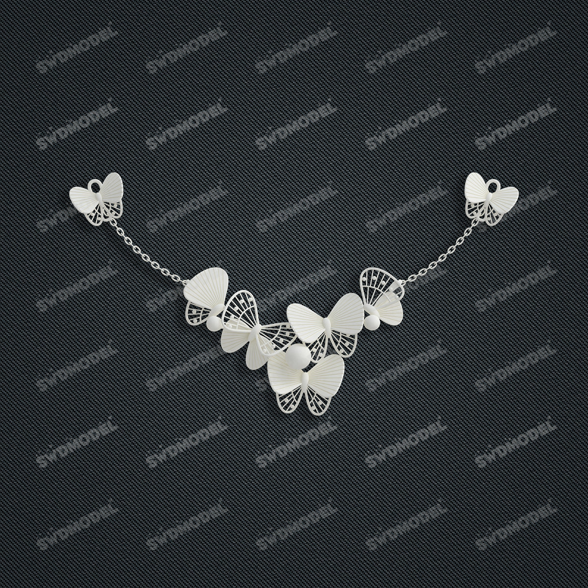 Jewelry set  Filigree Set   White Wax Casting Resin 3D Printing Service  CS63T-103ap